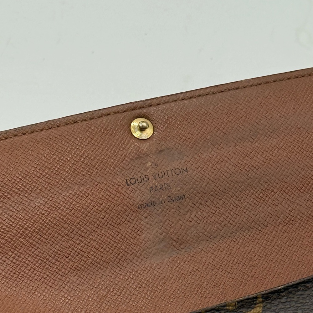 Louis Vuitton Monogram Sarah Wallet *Loose Snap, Doesn’t Hold* ✔️Authentic! 2009 - Picture 5 of 15